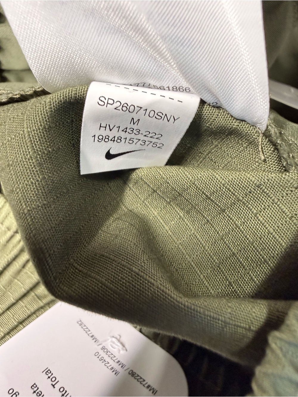 Nike Club Woven Cargo Pants Men's Sz M Ripstop Pattern HV1433-222 Retail$105 NWT - Picture 13 of 14